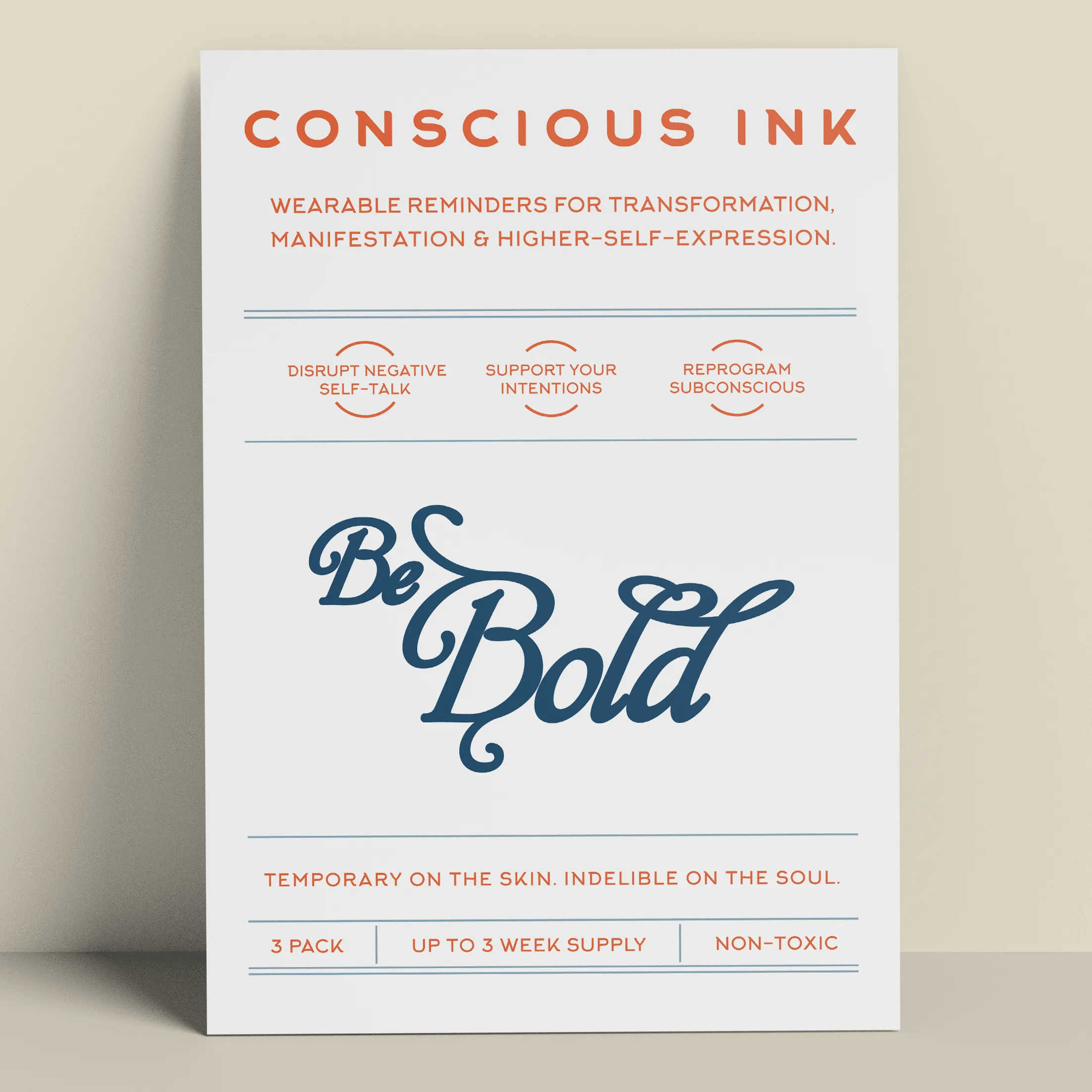 Be Bold Manifestation Tattoo