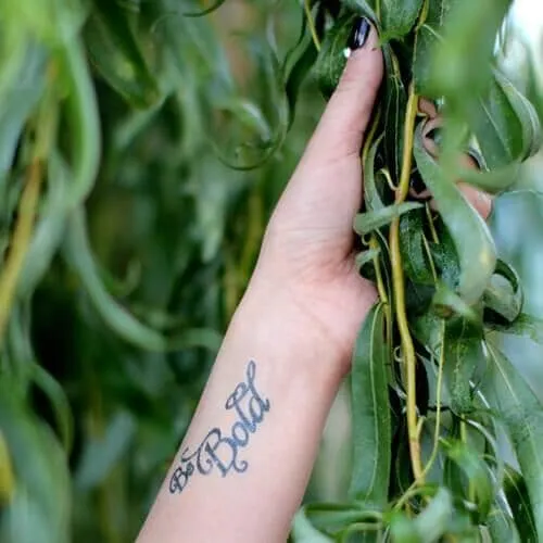Be Bold Manifestation Tattoo