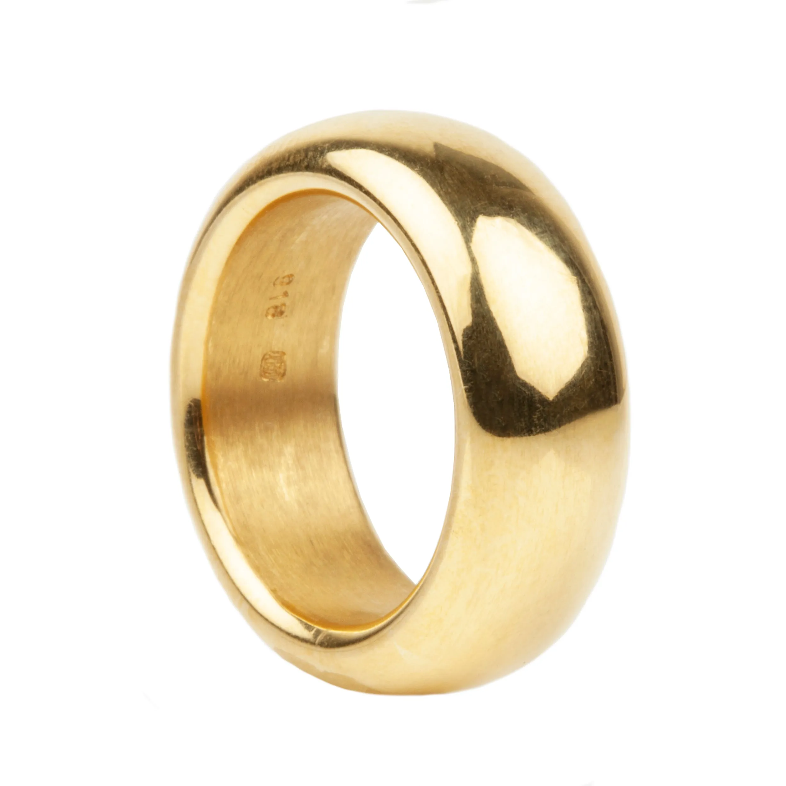 Bell & Bird Heavy High-Karat 8mm Gold Band