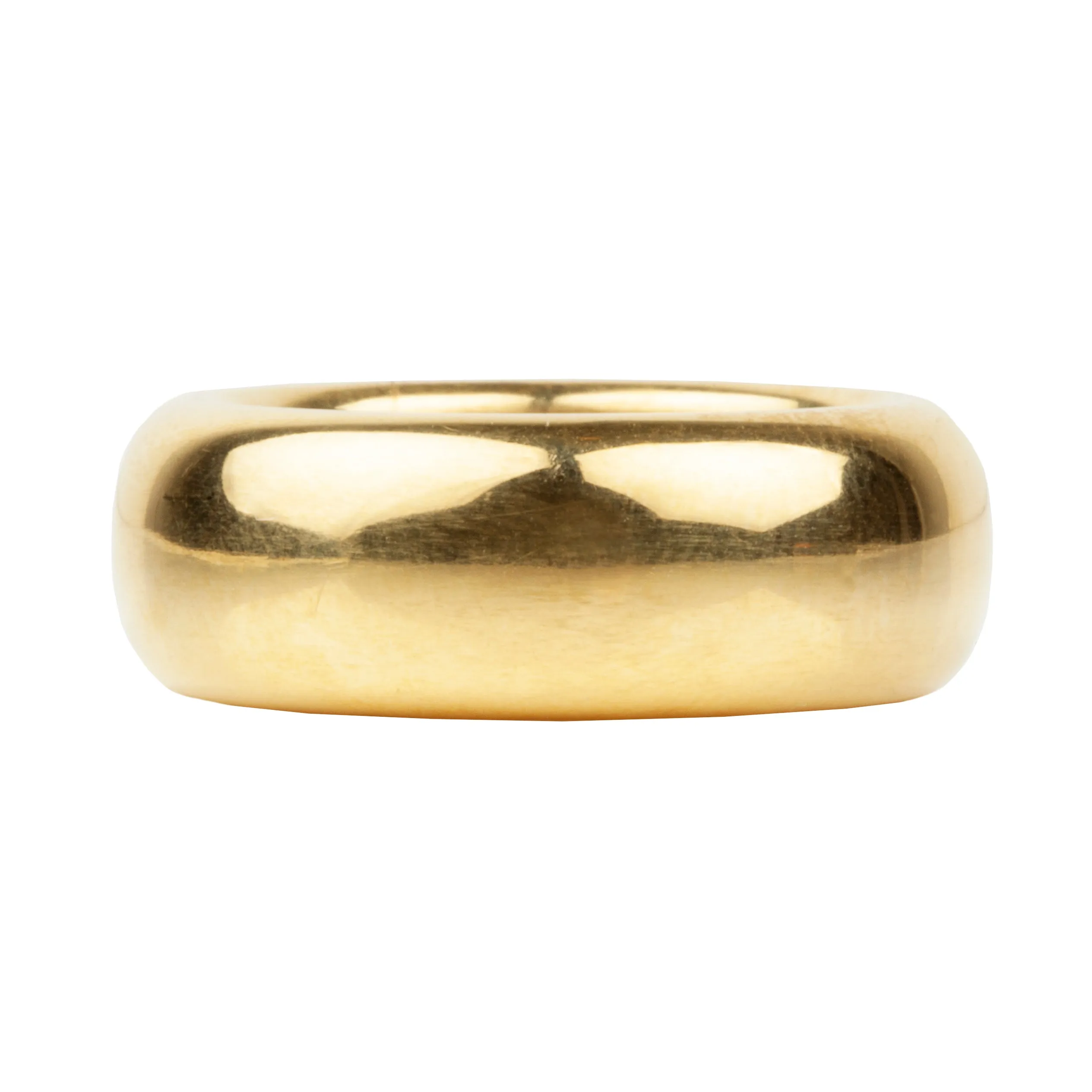 Bell & Bird Heavy High-Karat 8mm Gold Band