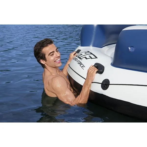 Bestway 8'5" X 8'5"/2.56M X 2.56M Lazy Dayz Island (Contents:1 island, 1 anchor bag, repair patch)