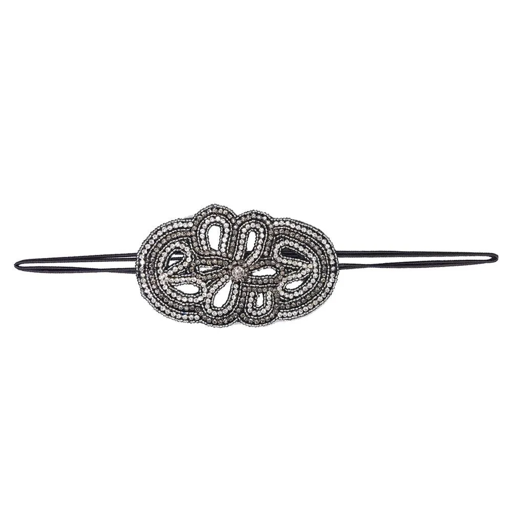 Beverly - Elastic Accent Stretch Band (Slate)
