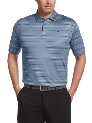 Big & Tall Printed Refined Stripe Polo