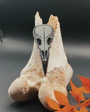 Bird skull pin