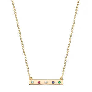 Birthstone Bar Necklace