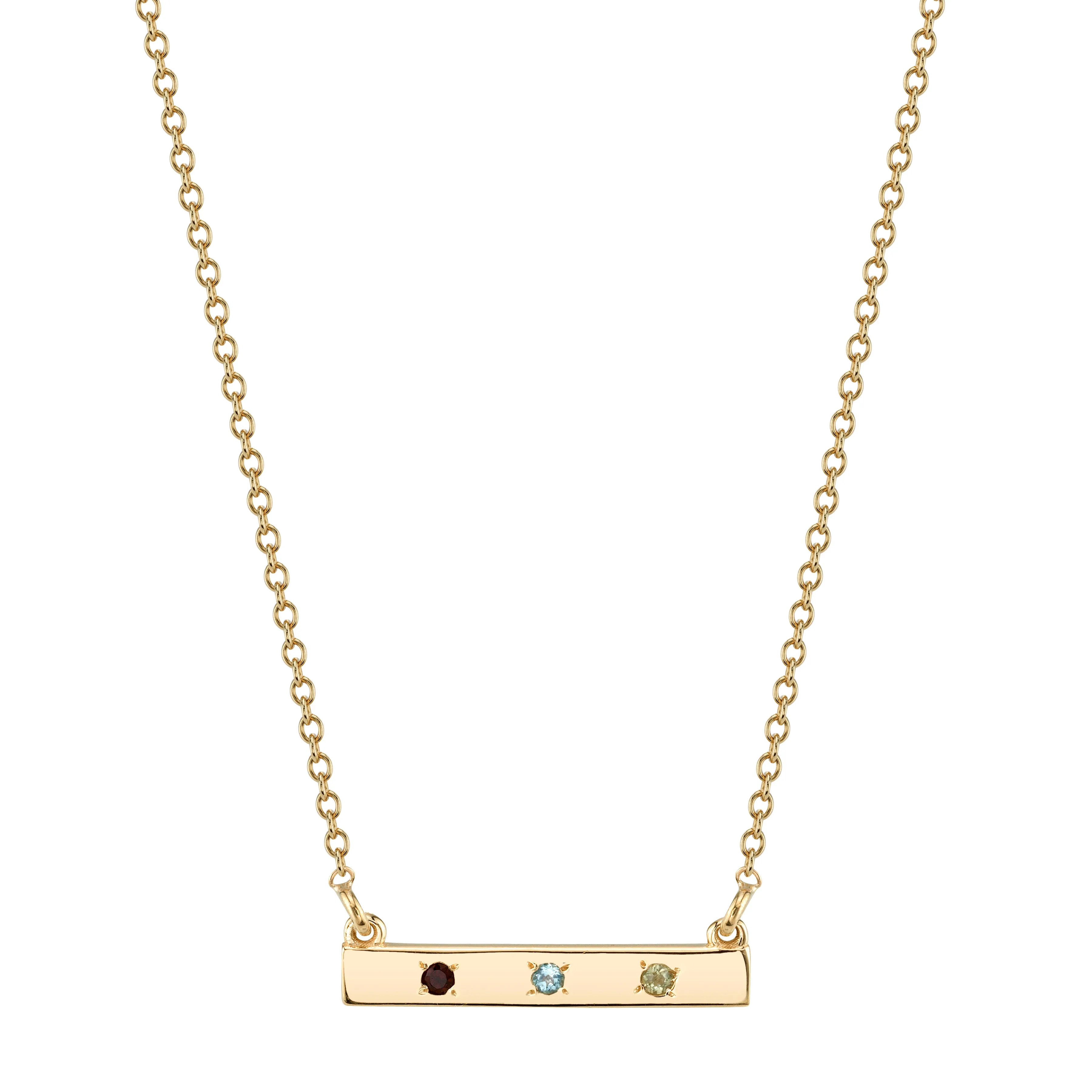 Birthstone Bar Necklace