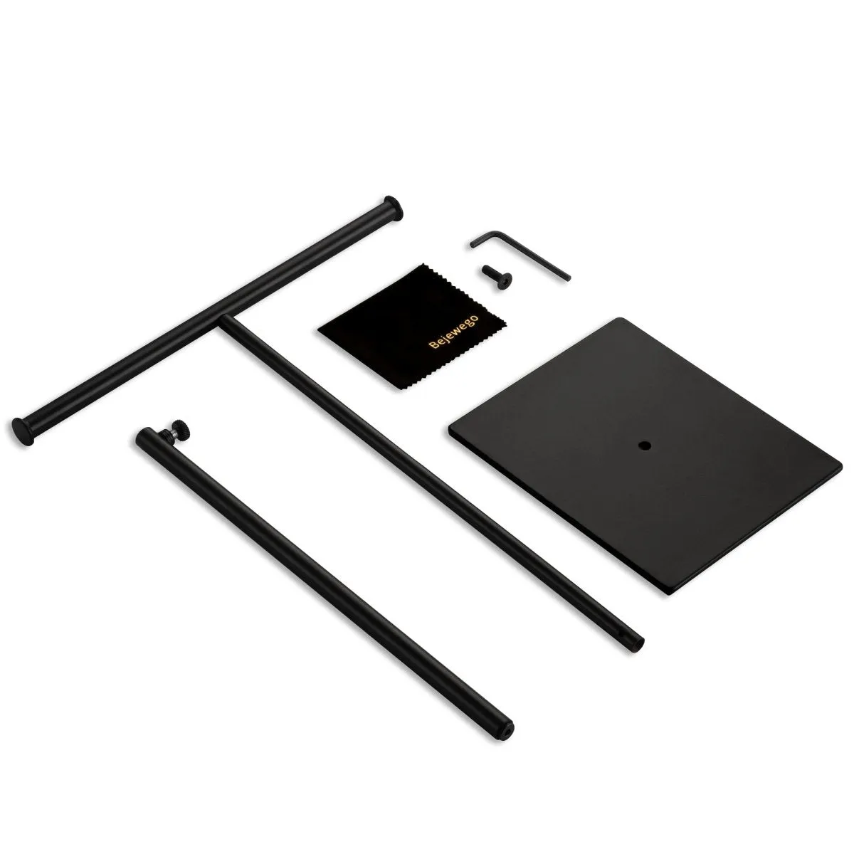 Black Tabletop Purse Display Stand - Set of Two Tabletop T Bar Handbag Display Stand