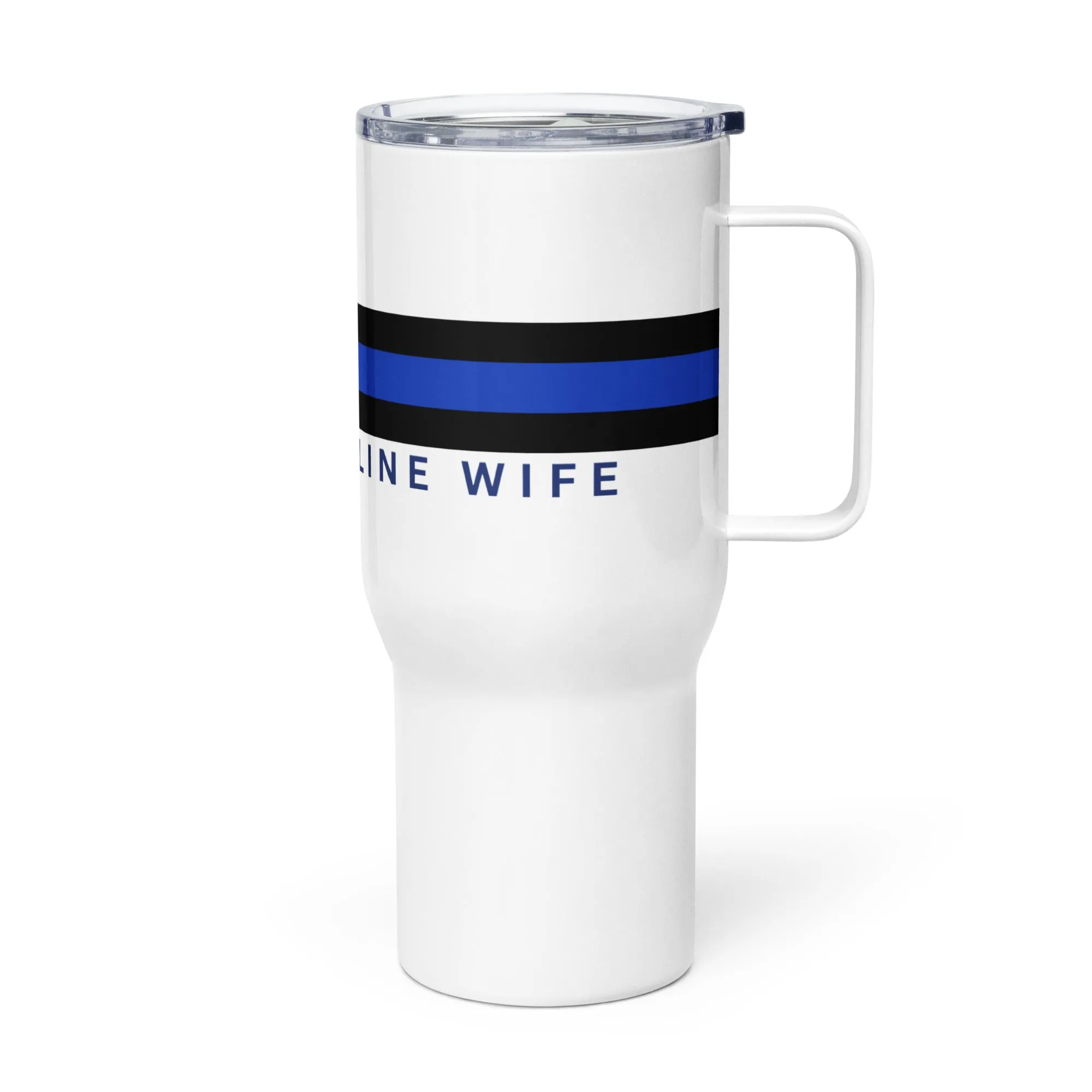 Blue Line Wife Travel Mug