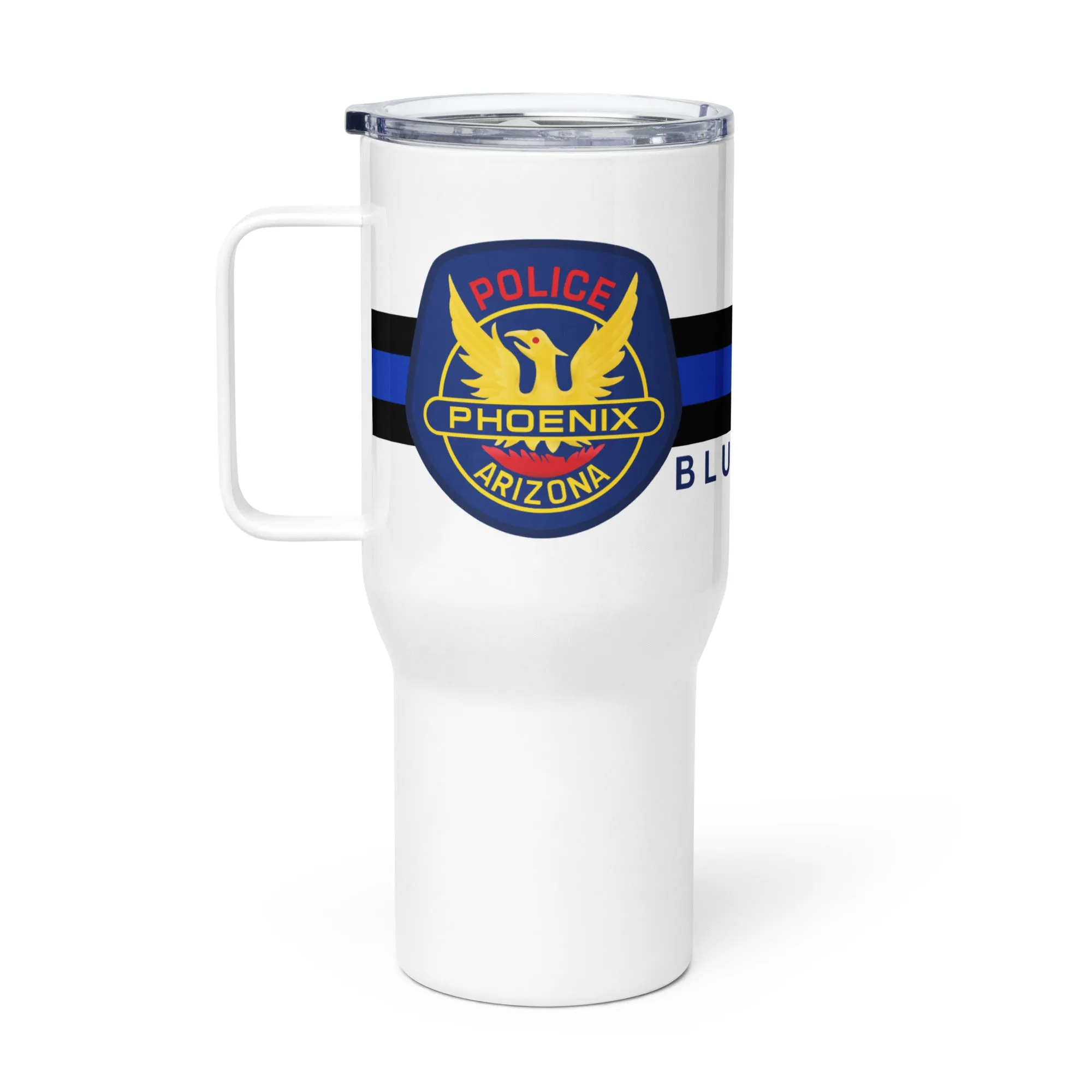 Blue Line Wife Travel Mug