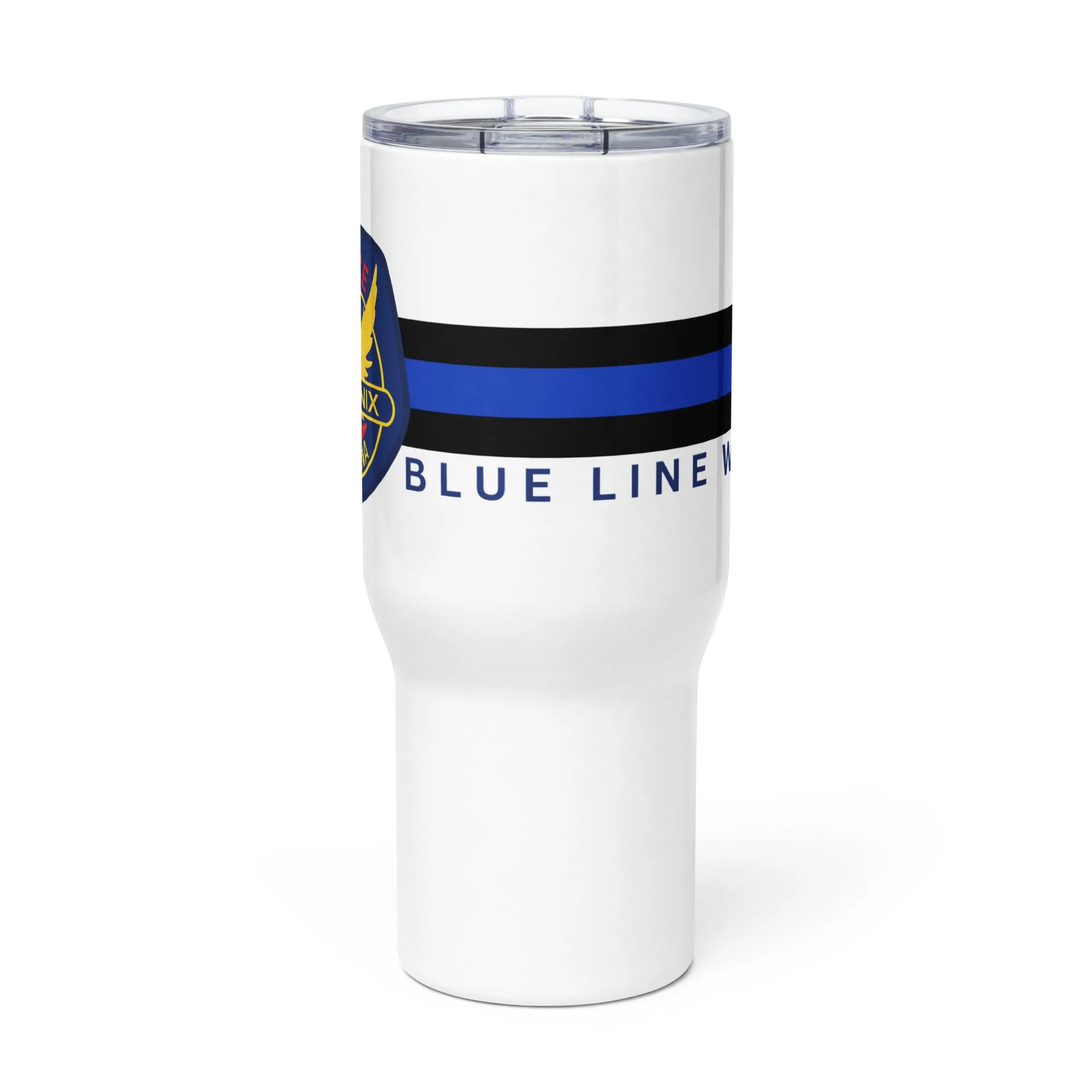 Blue Line Wife Travel Mug