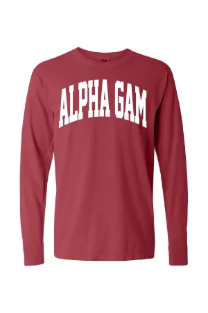 Bold Alpha Gam Long Sleeve