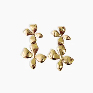 Bold Flower Drop Earrings