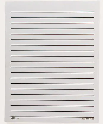 Bold Line Paper-1/2" Space-White
