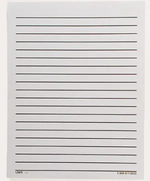 Bold Line Paper-1/2" Space-White