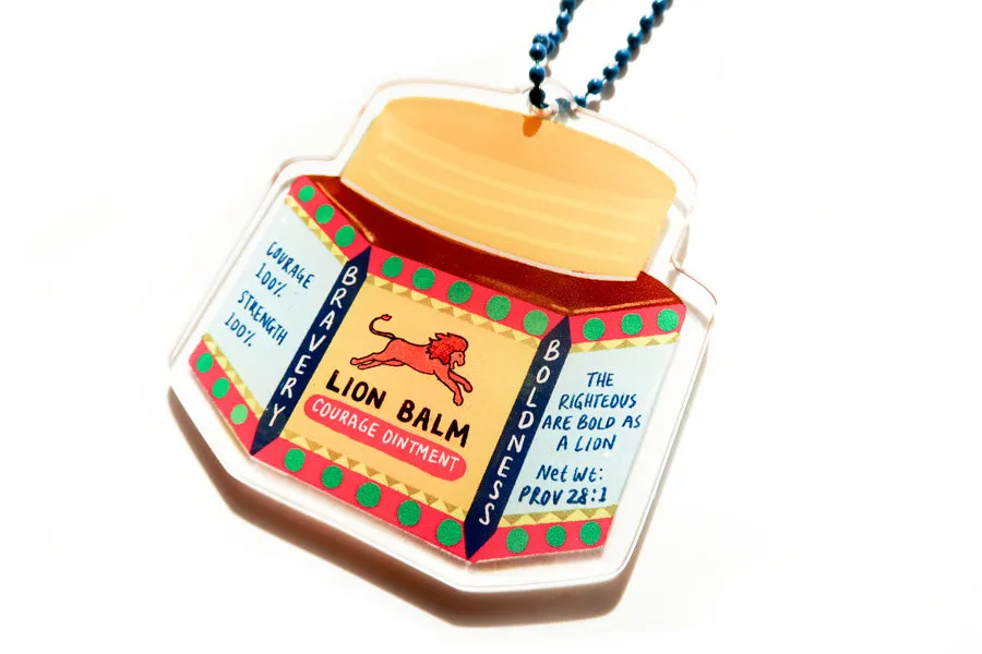 Bold Lion Balm {Acrylic Keychain}