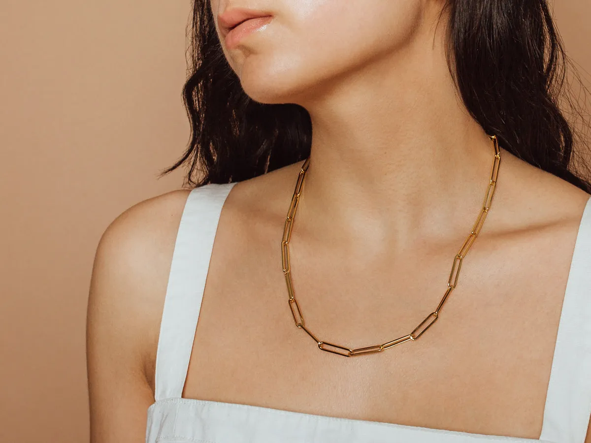 Bold Paperclip Necklace