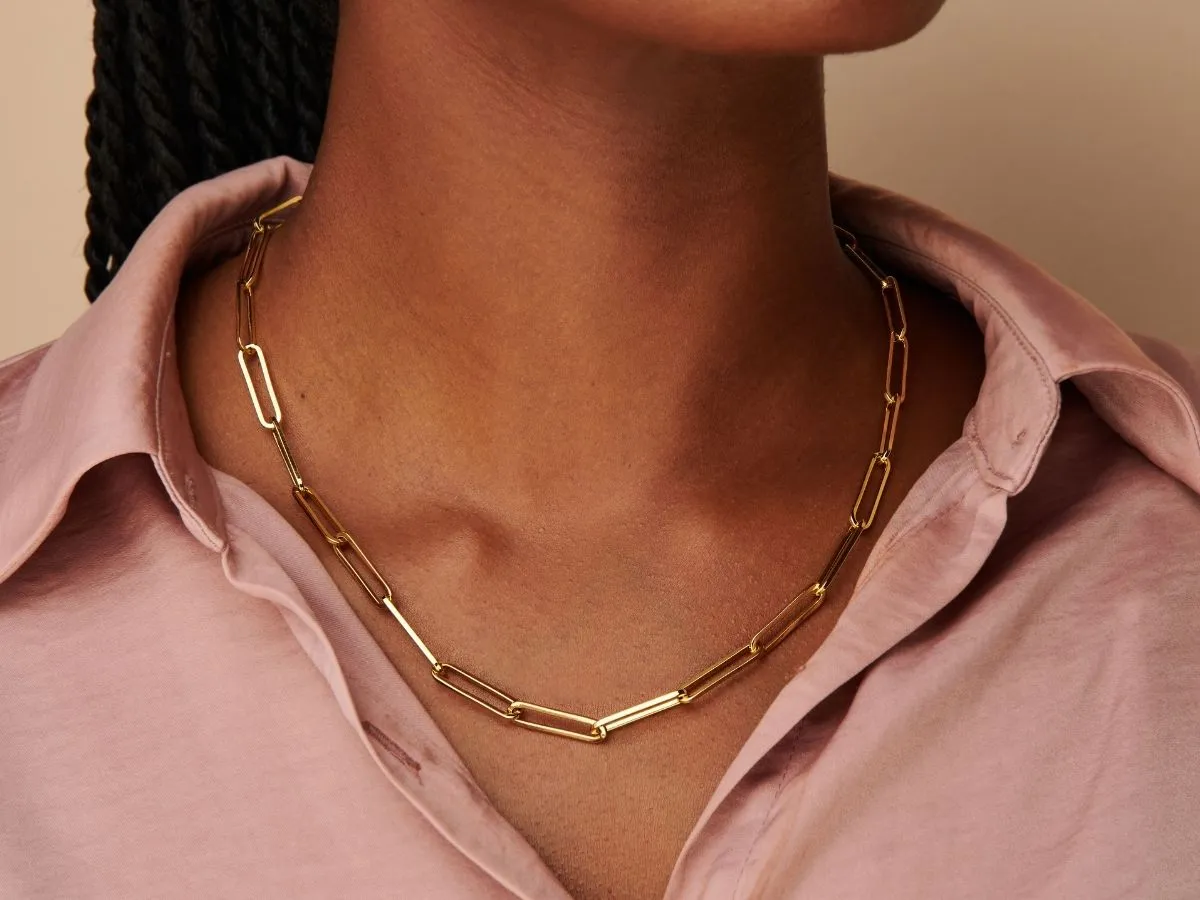 Bold Paperclip Necklace