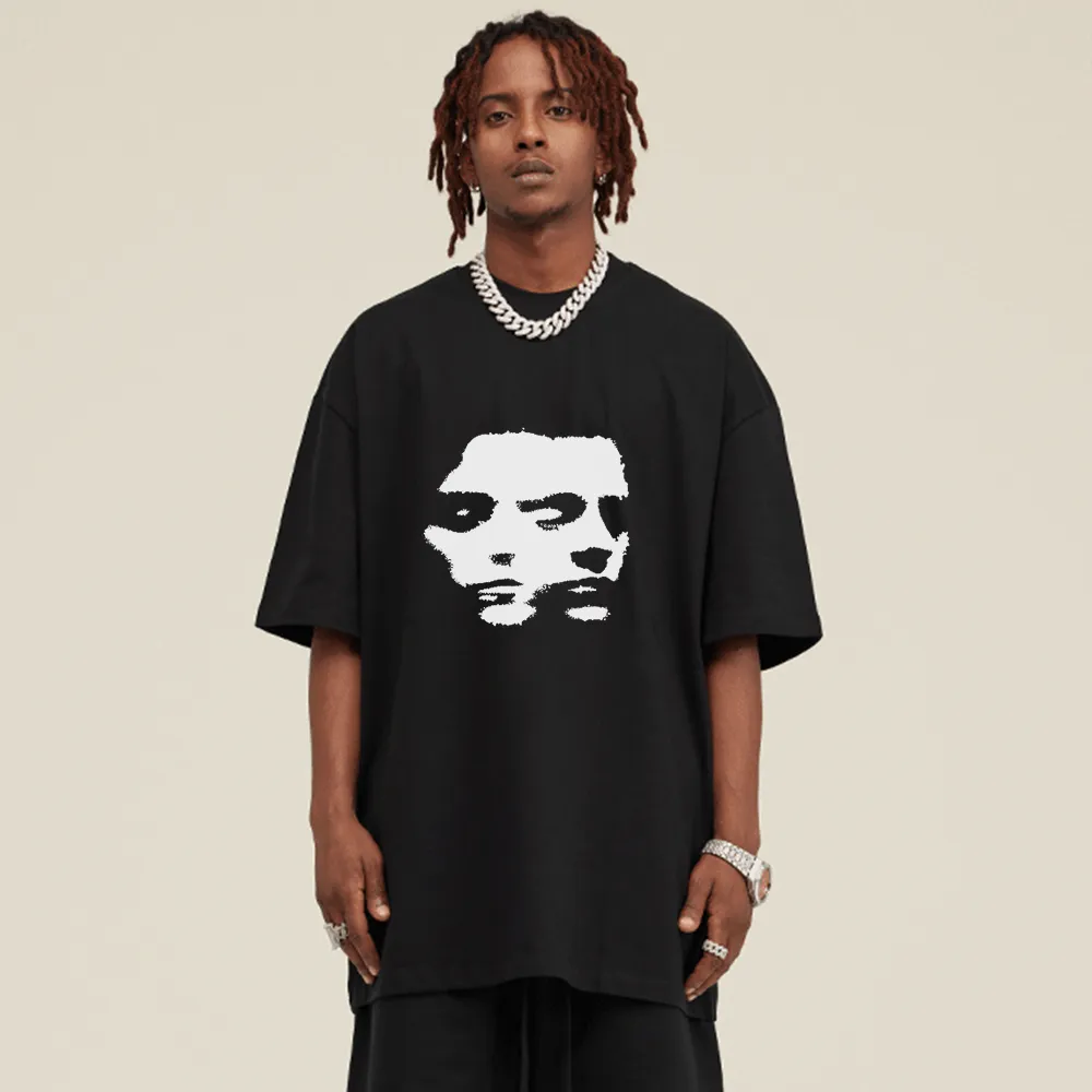 Bold Portrait Print T-shirt