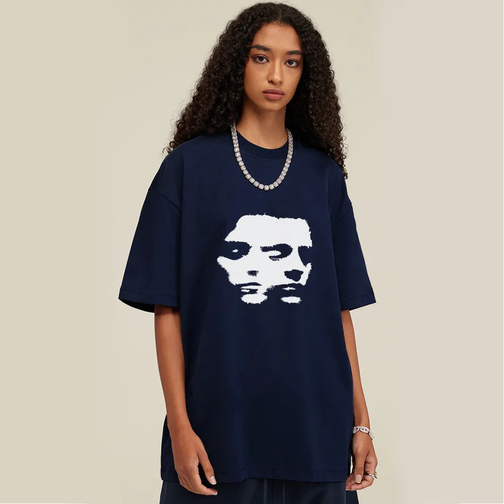 Bold Portrait Print T-shirt