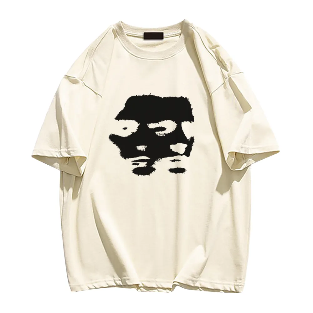 Bold Portrait Print T-shirt