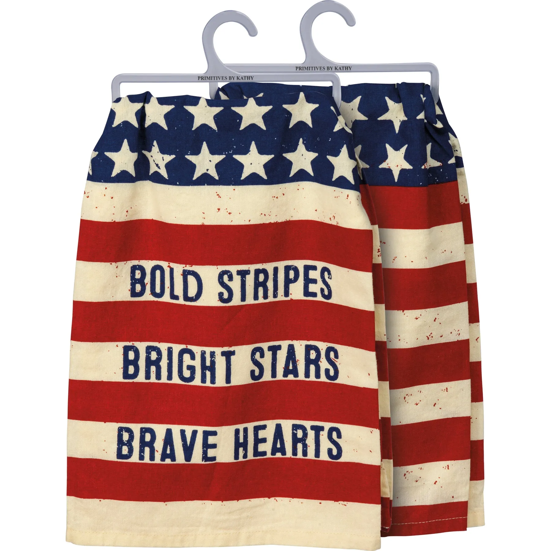 Bold Stripes Bright Stars American Dish Towel