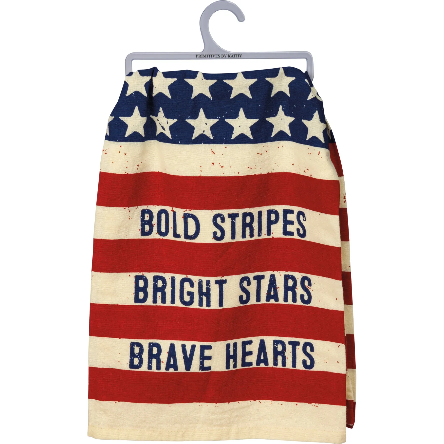 Bold Stripes Bright Stars American Dish Towel