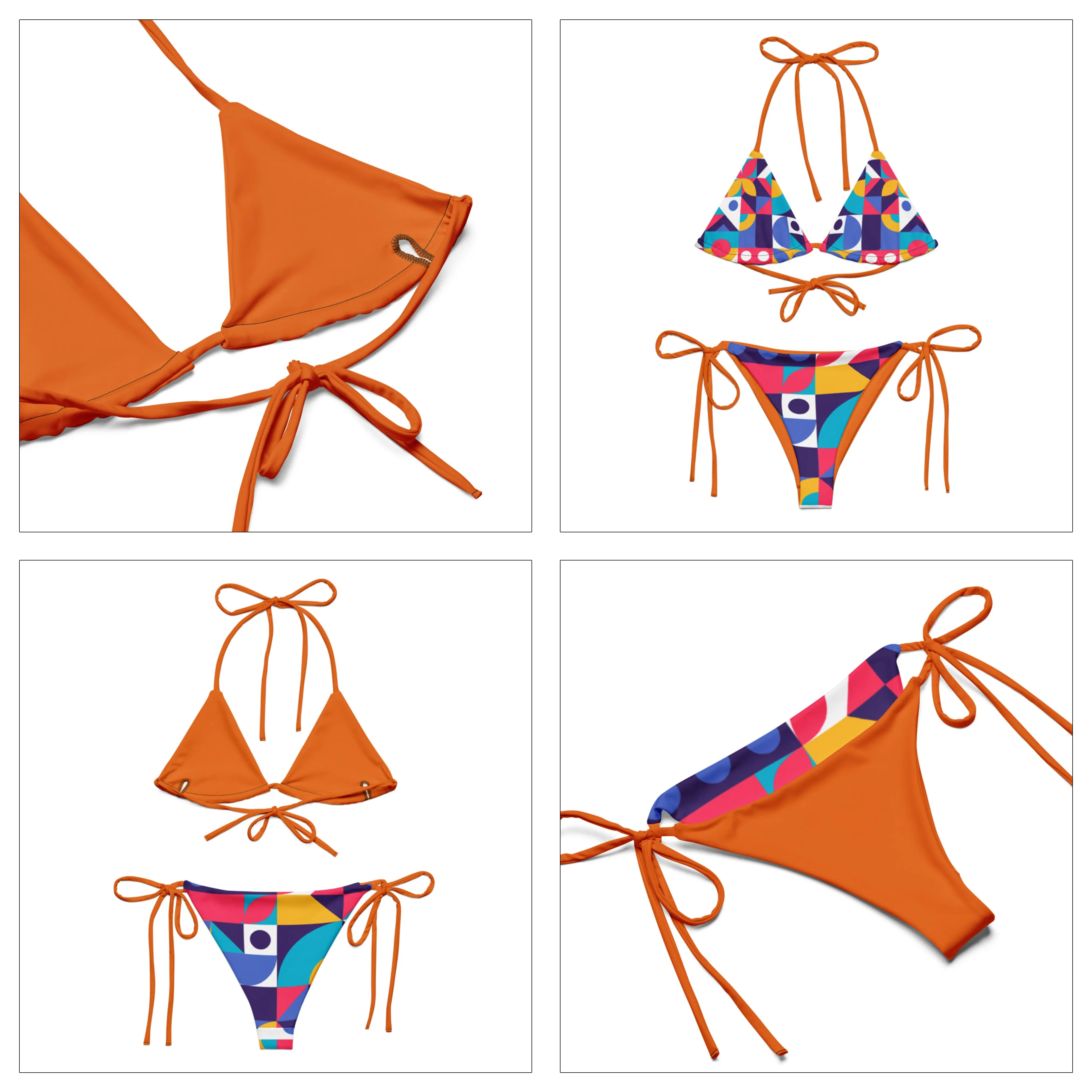 Bold Tiles Beach Bikini