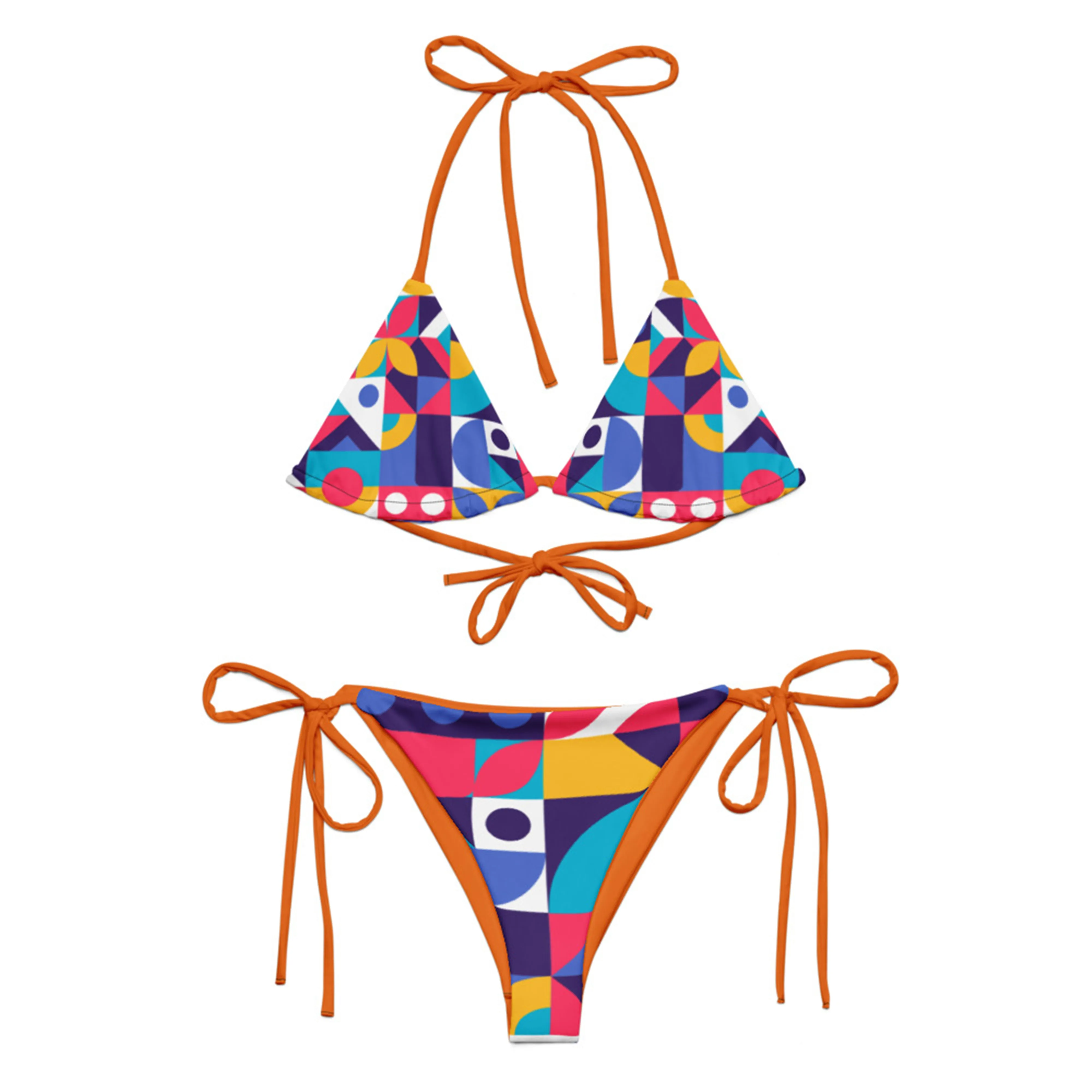 Bold Tiles Beach Bikini