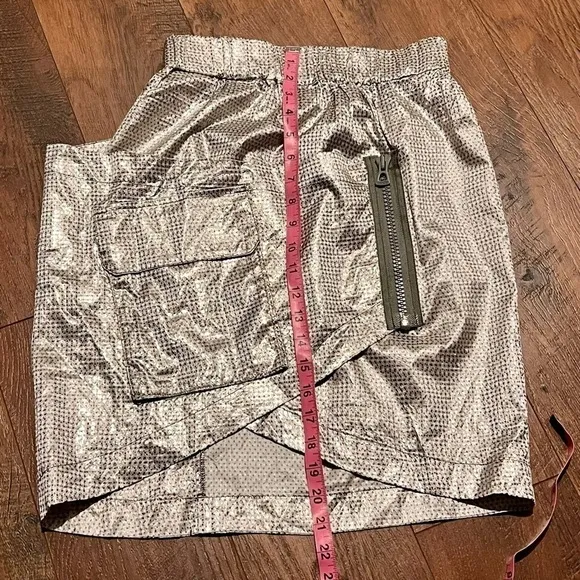 BOSS Hugo Boss metallic asymmetrical skirt. Size 6. Made in Portugal.