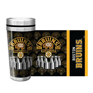 Boston Bruins 100th Anniversary Travel Mug - 16 oz. Full Wrap