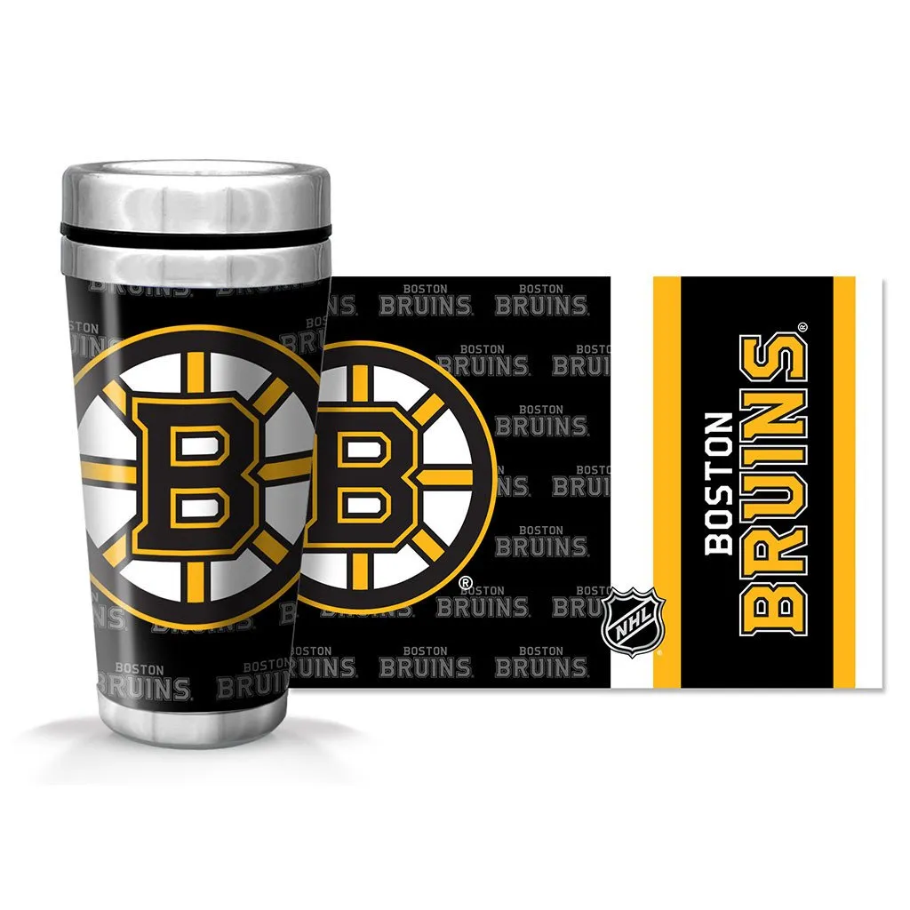Boston Bruins Travel Mug | Wallpaper Full Wrap 16 oz.