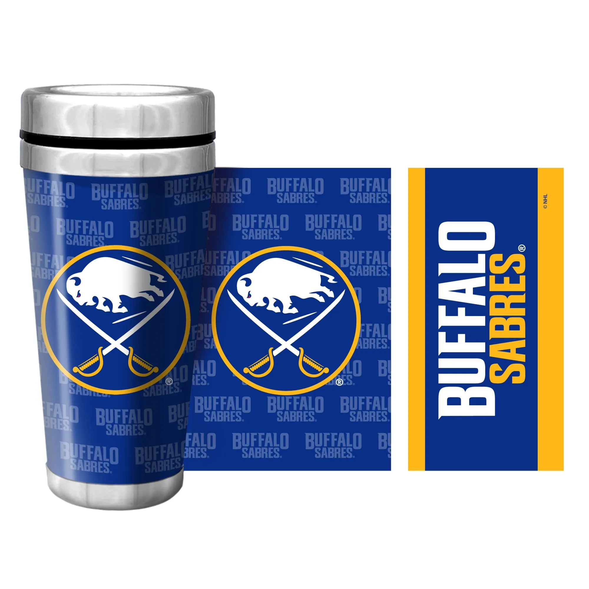 Buffalo Sabres Travel Mug | Wallpaper Full Wrap 16 oz.