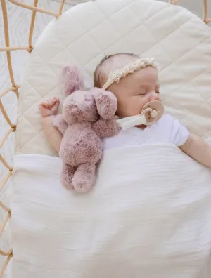 Bunny Plush Toy & Dummy Holder - Assorted