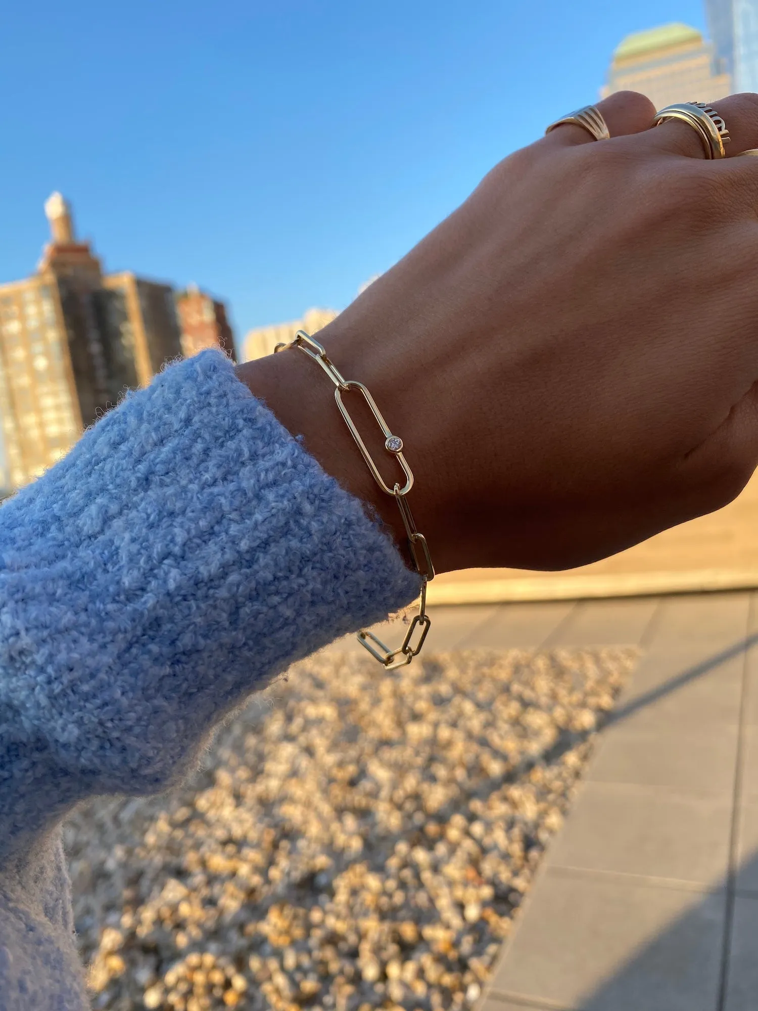CALLIE - The Fancy Paperclip Bracelet