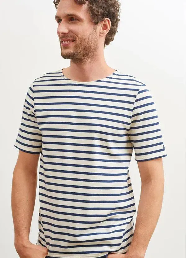 Camiseta Unisex Saint James Levant Ecru Marine