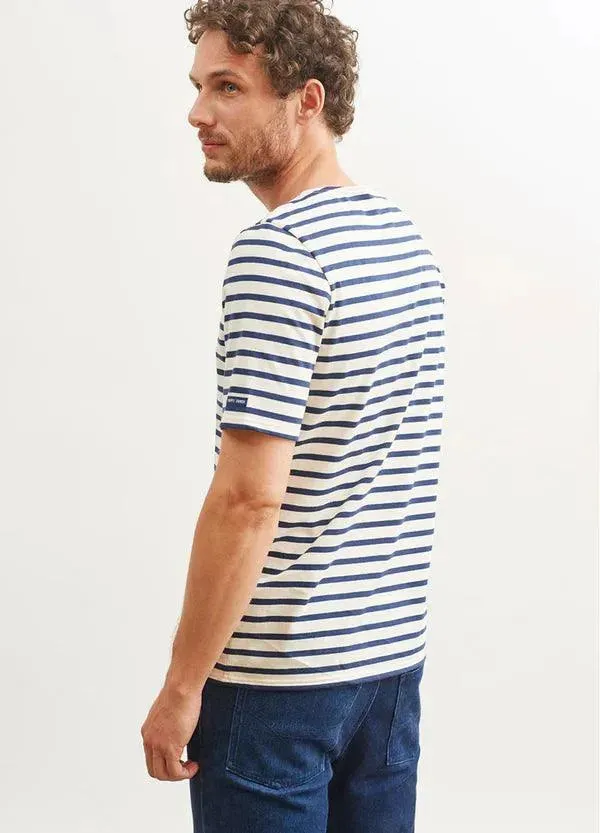 Camiseta Unisex Saint James Levant Ecru Marine
