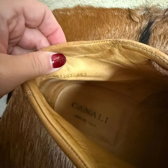 Canali Made in Italy Men's 7 Soft Leather Driving Mocassin‎ Boot Lace Up Luxury