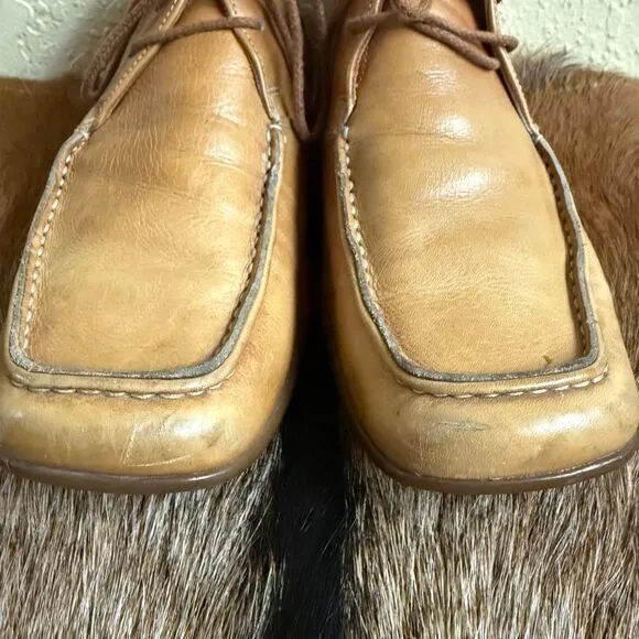 Canali Made in Italy Men's 7 Soft Leather Driving Mocassin‎ Boot Lace Up Luxury