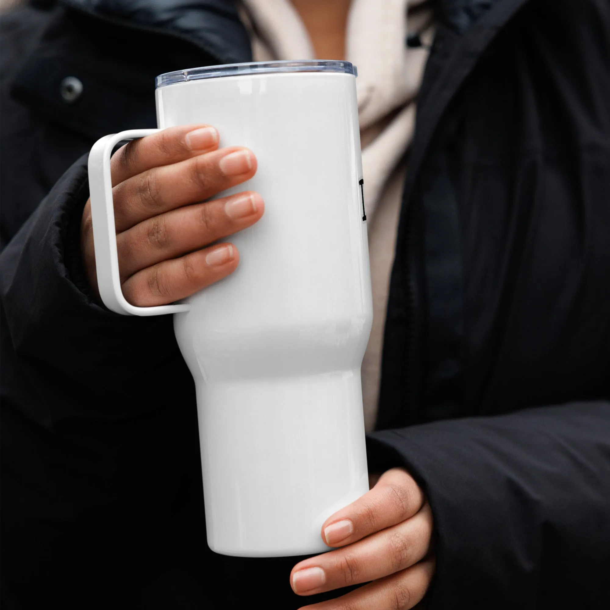 Cancer Survivor "I Won" Travel Mug with Handle