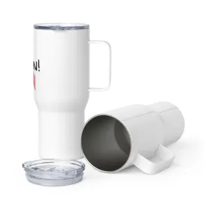 Cancer Survivor "I Won" Travel Mug with Handle
