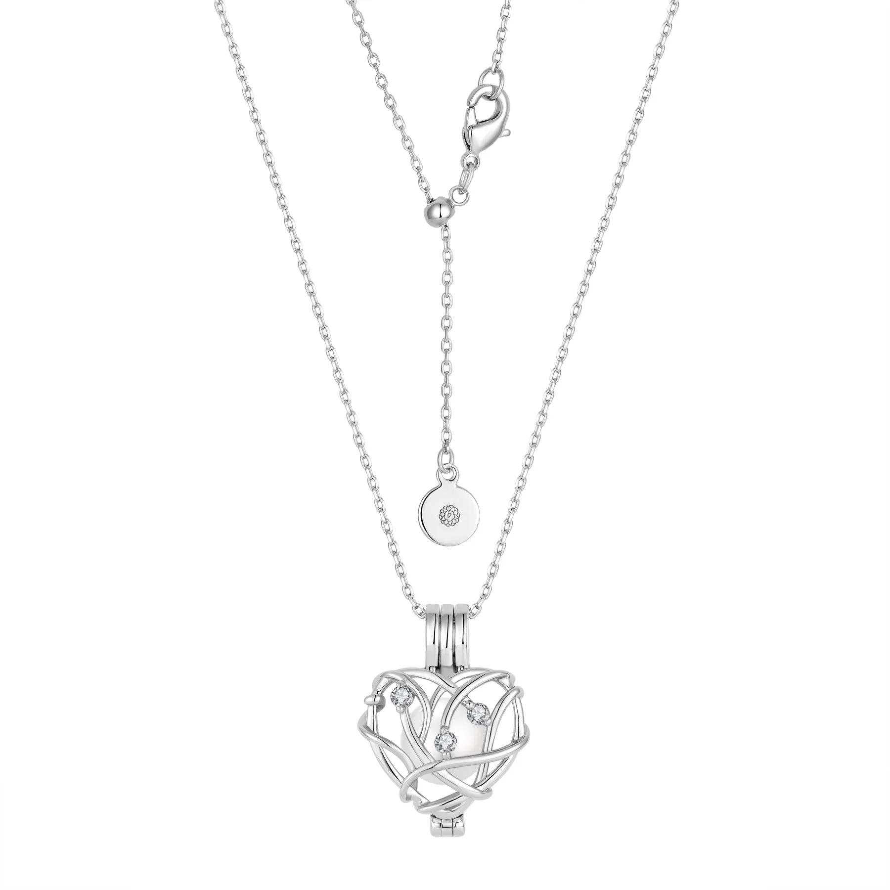 CAPTURED HEART PEARL CAGE