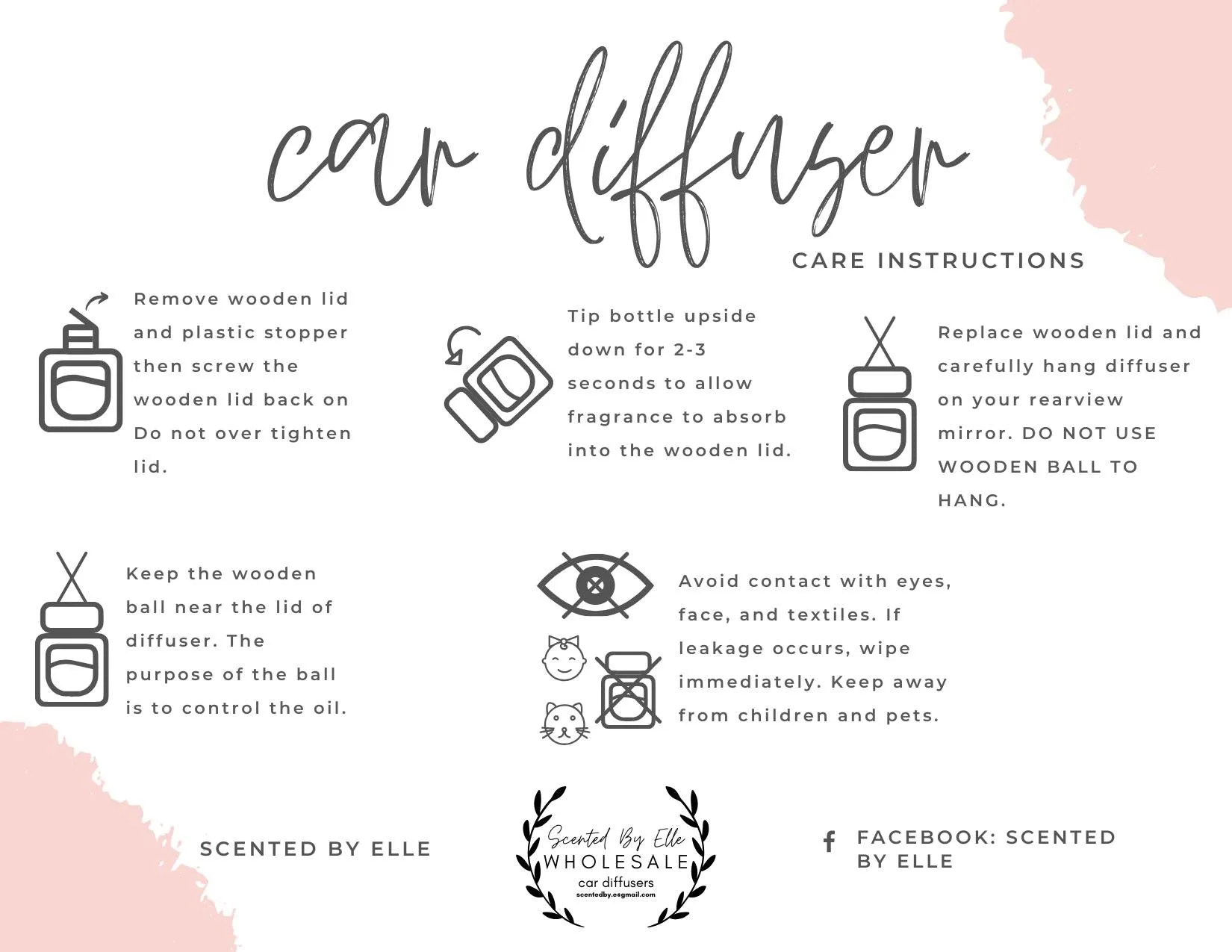 Car Diffusers - Scented By Elle