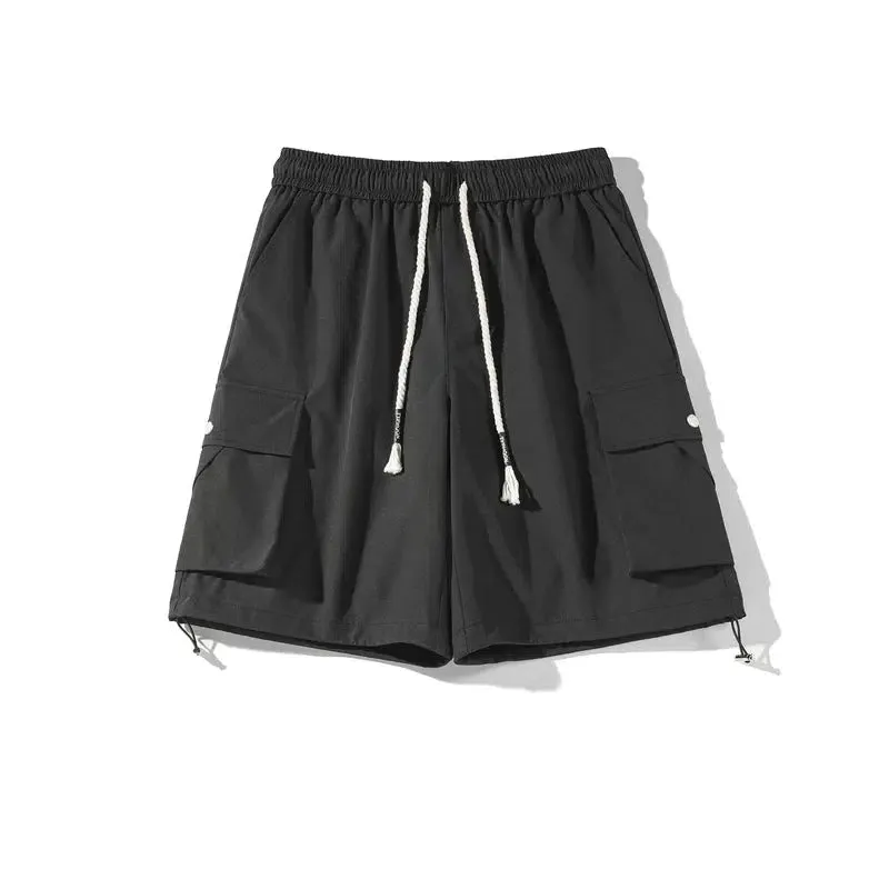 Casual Cargo Shorts with Drawstring Waist