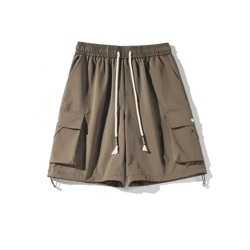 Casual Cargo Shorts with Drawstring Waist