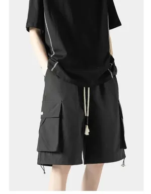 Casual Cargo Shorts with Drawstring Waist