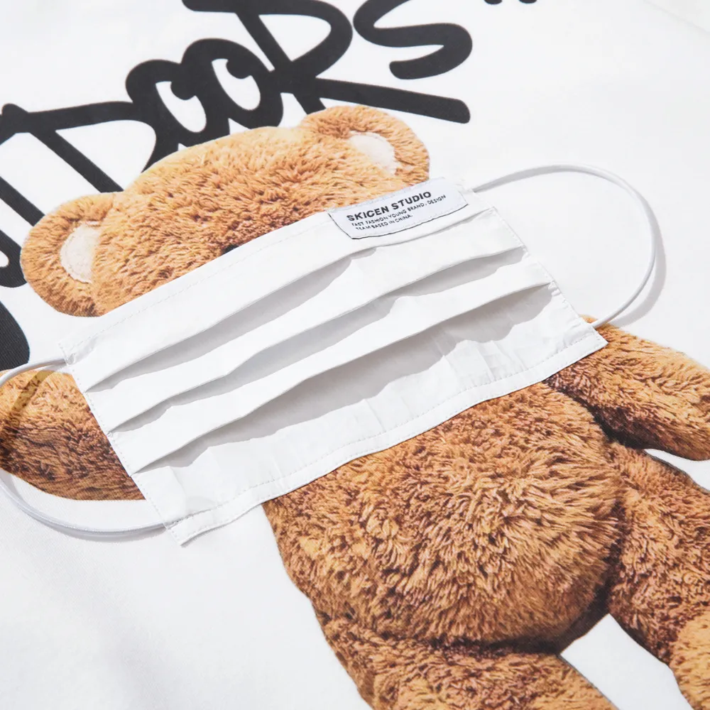 Casual Three-dimensional Mask Bear Sweatshirt