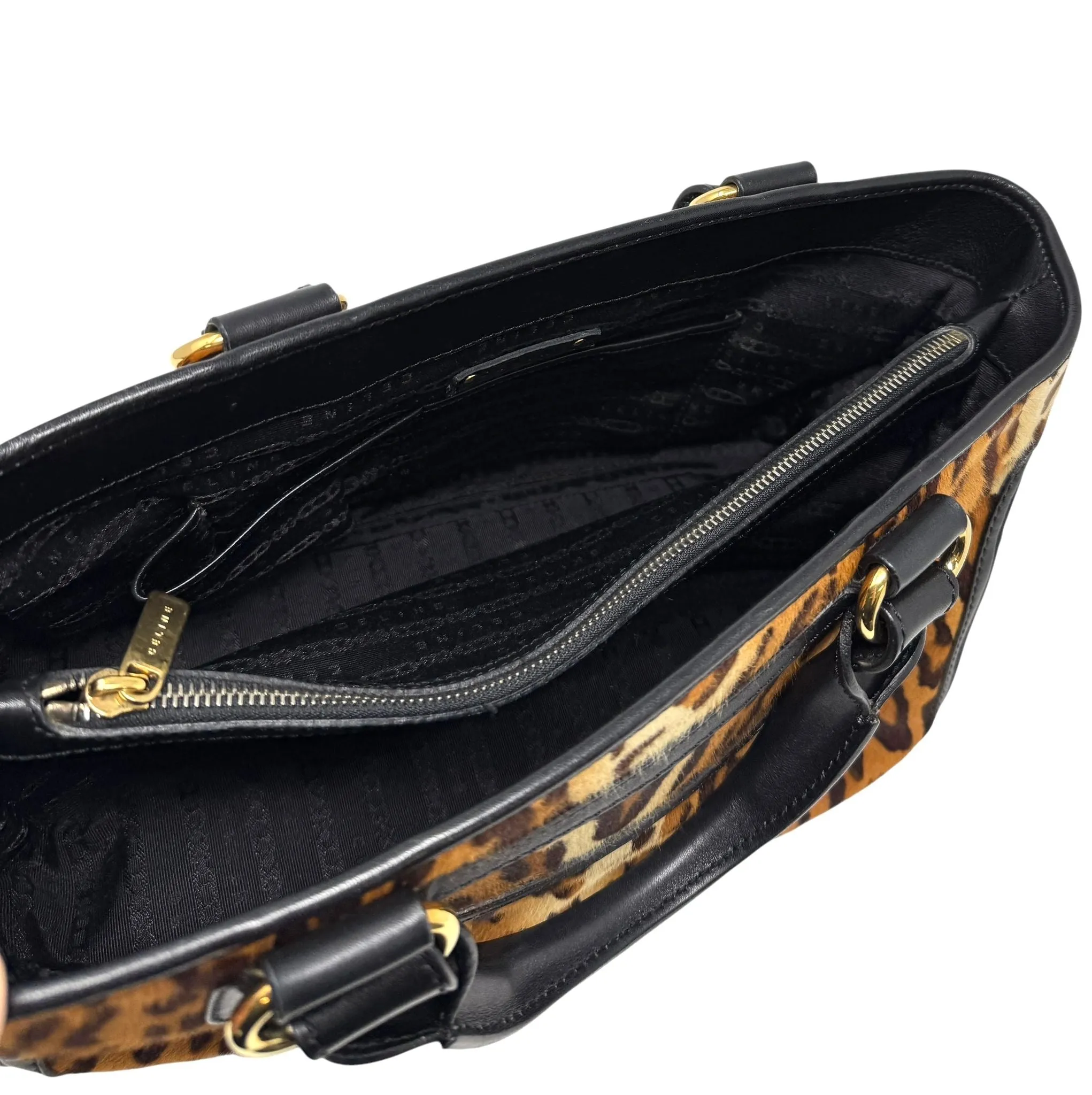 Celine Calf Hair Cheetah Mini Top Handle Bag