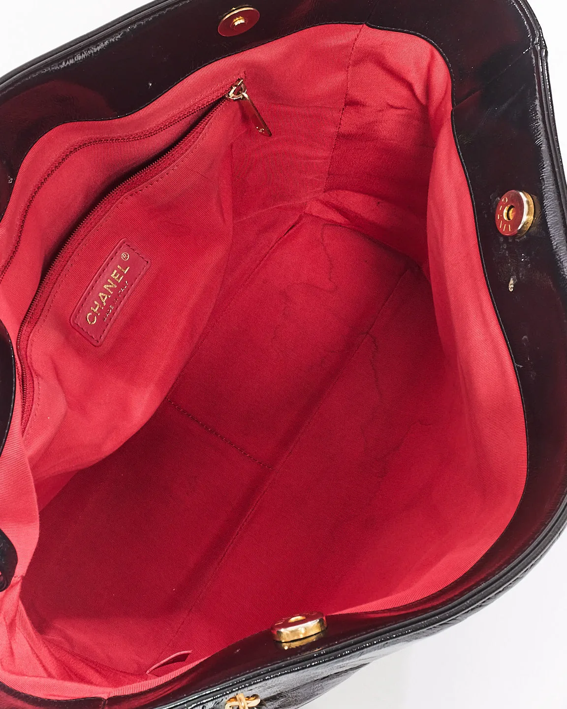Chanel Black Leather Paris Rue Cambon Timeless Tote
