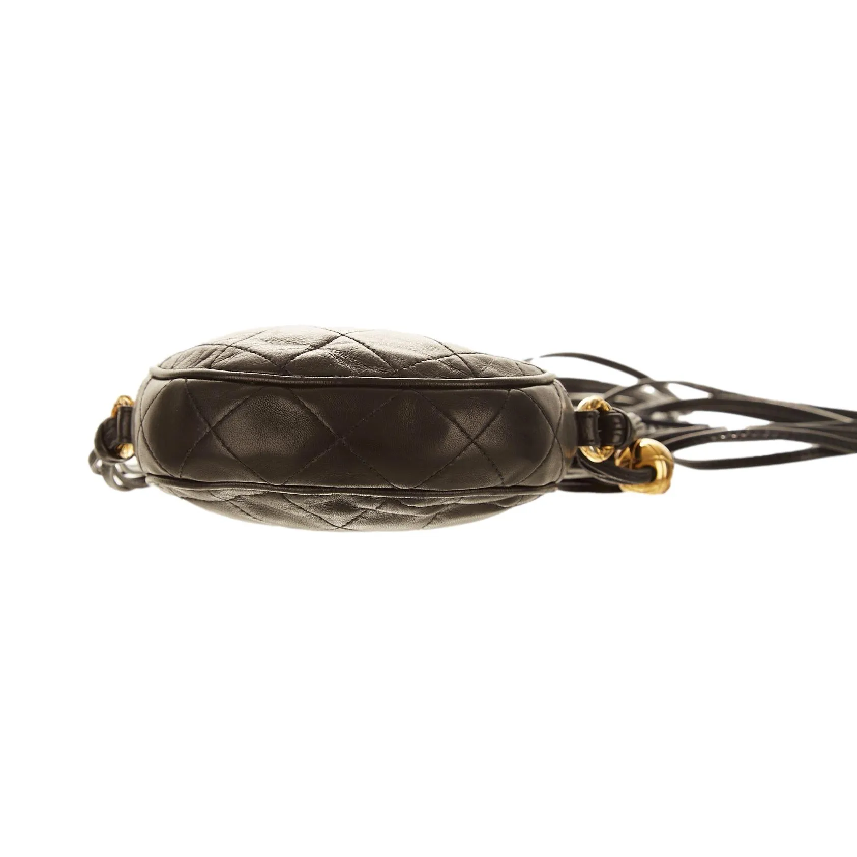 Chanel Black Mini Round Tassel Shoulder Bag