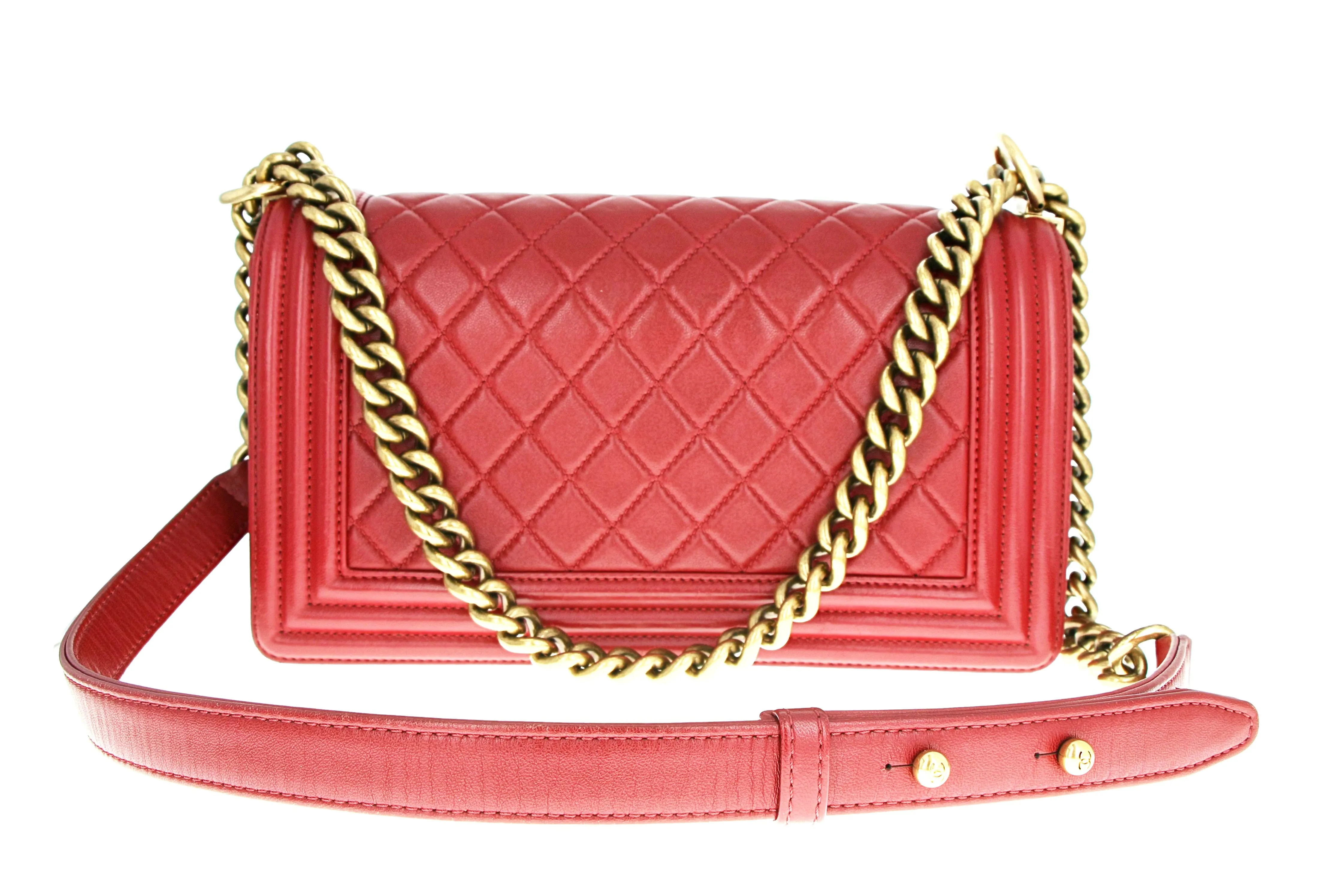 Chanel Medium Boy Bag Red